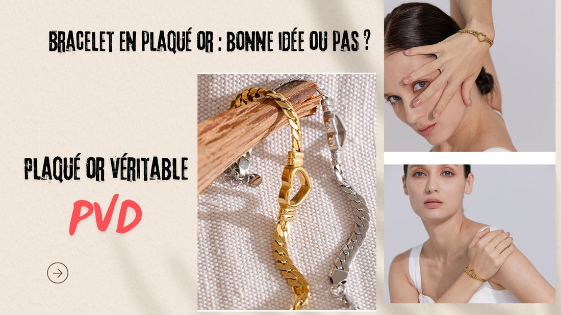 bracelet en plaqué or pvd