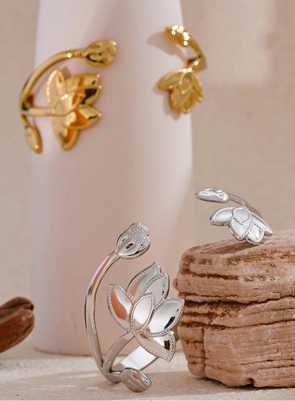 bracelet femmes tendance - Fleur dorée, style affirmé 🌸