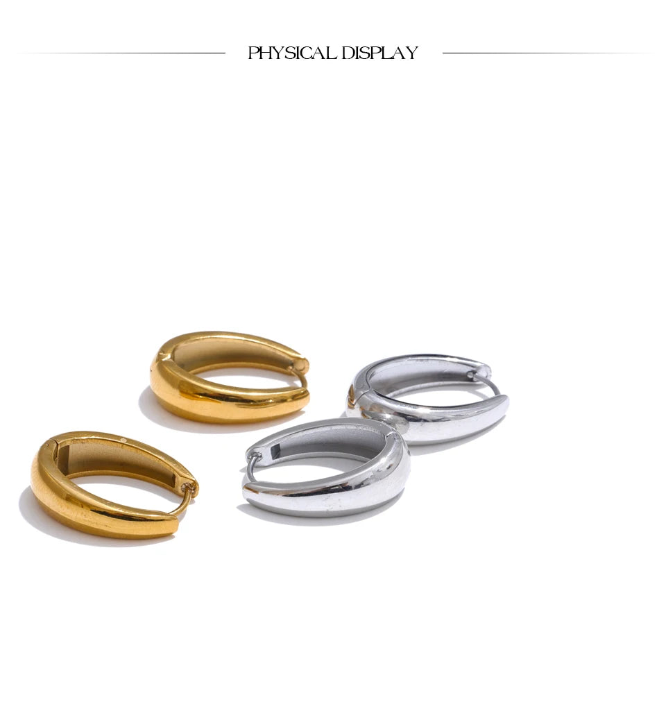 💫 Boucle d’oreille acier inoxydable - Le U doré qui sublime tout