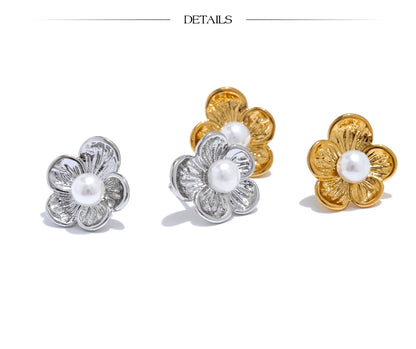 Boucle d’oreille fleur – touche de charme parisien