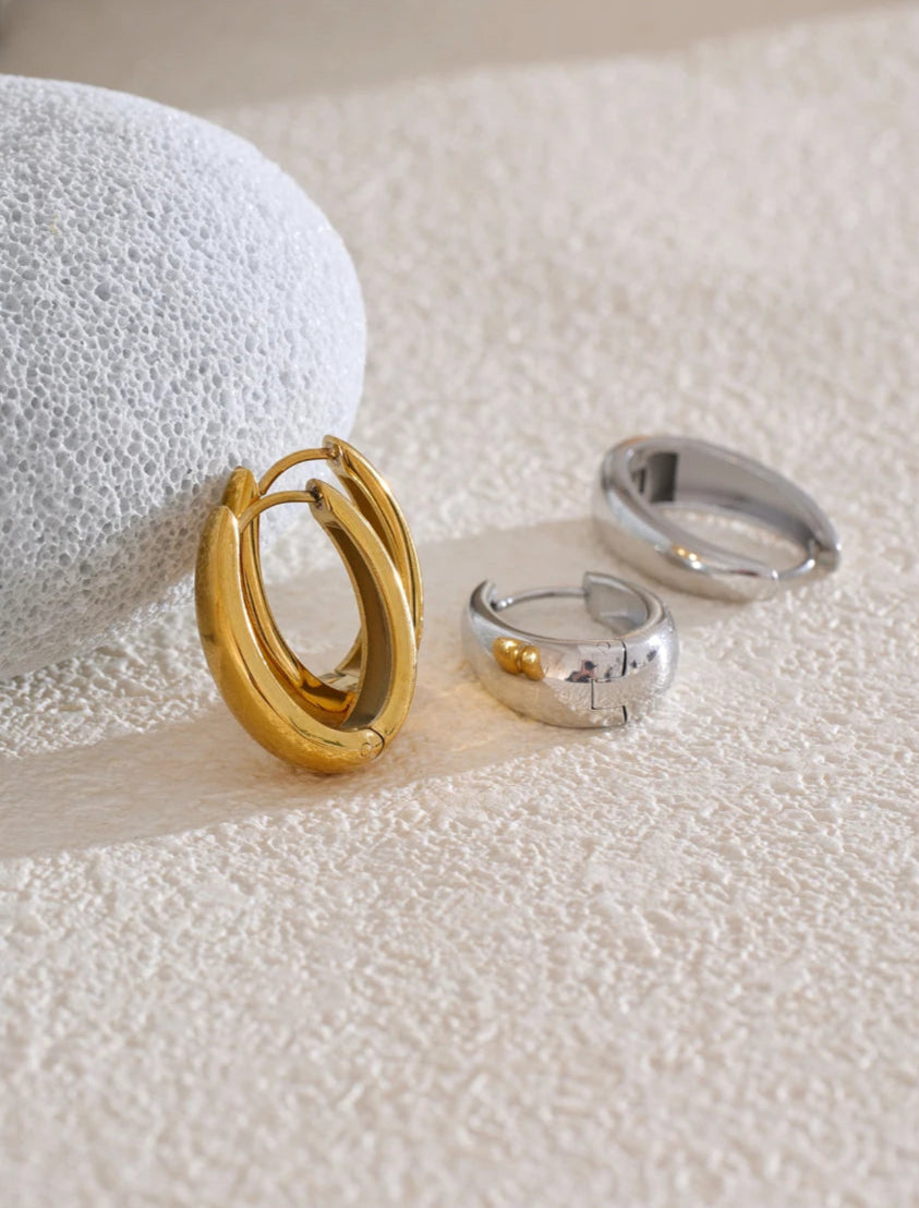 💫 Boucle d’oreille acier inoxydable - Le U doré qui sublime tout
