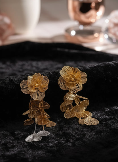 boucle d'oreille fleur