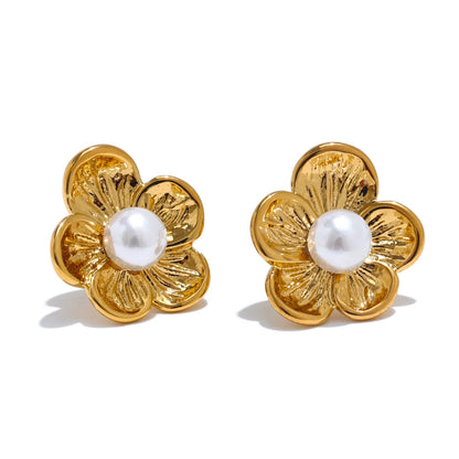 Boucle d’oreille fleur – touche de charme parisien