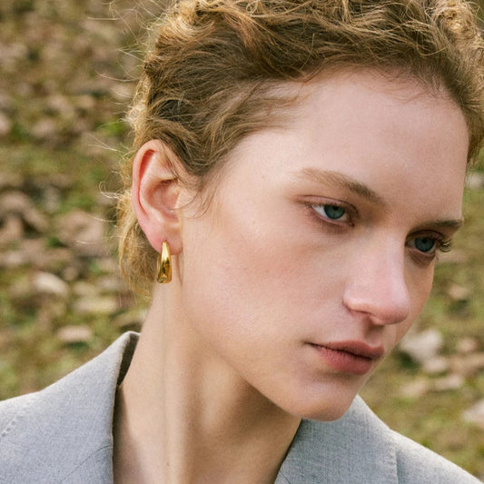 💫 Boucle d’oreille acier inoxydable - Le U doré qui sublime tout