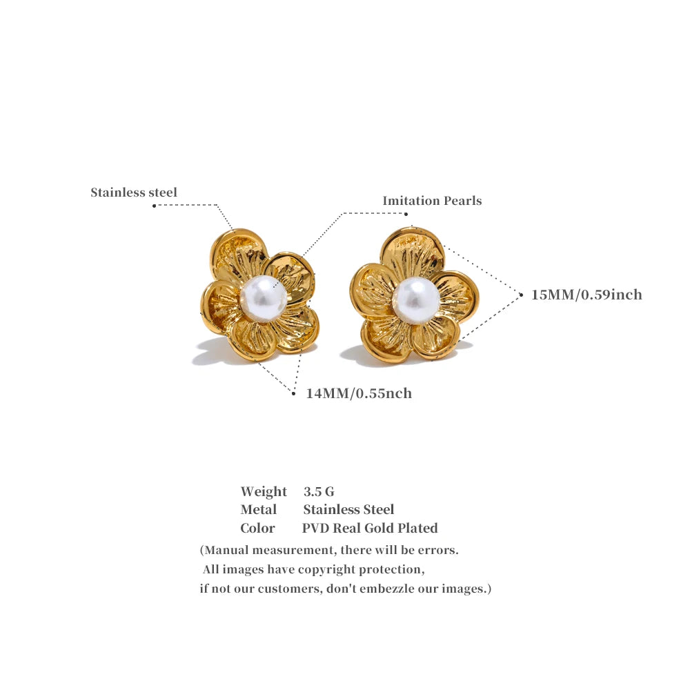 Boucle d’oreille fleur – touche de charme parisien