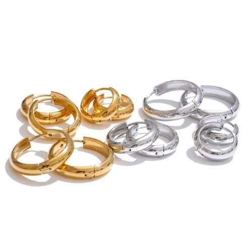 six boucle d'oreille dormeuse style minimaliste classiques 