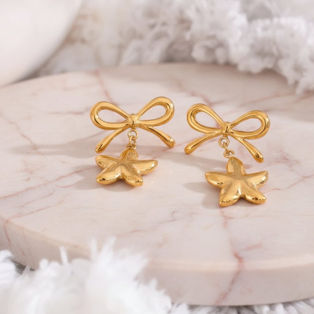 boucle d’oreille noeud acier inoxydable pour sublimer ta féminité avec élégance