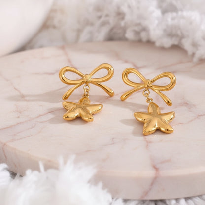 boucle d’oreille noeud acier inoxydable pour sublimer ta féminité avec élégance