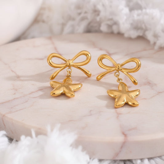 boucle d’oreille noeud acier inoxydable pour sublimer ta féminité avec élégance