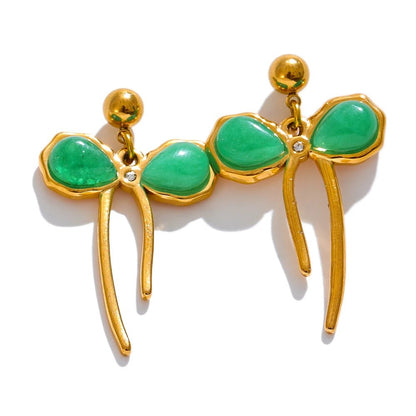 boucle-d-oreille-acier-inoxydable-papillion-verte