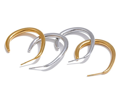 Boucle d’oreille créole – touche dorée minimaliste 🌟 - Innocent - Seduction