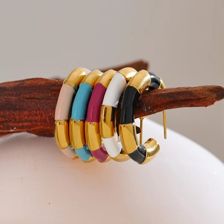 Boucle d’oreille créole – vibes arty et colorées - Innocent - Seduction