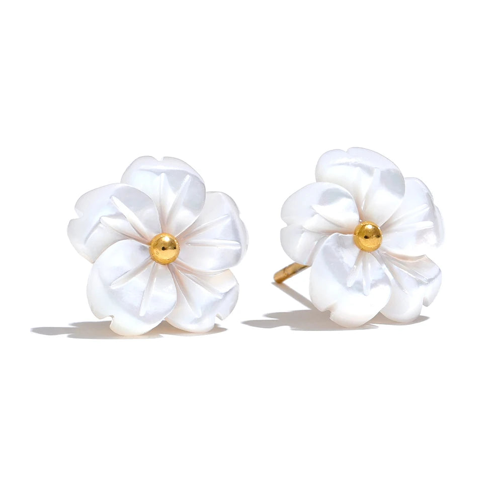 boucles d oreilles fleurs pour femmes style minimaliste