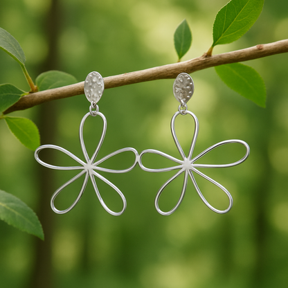 boucles d oreilles fleurs design chic et intemporel
