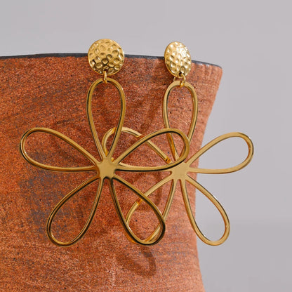 boucles d oreilles fleurs résistantes à l’eau et à la vie