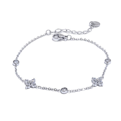 bracelet-acier-inoxydable-chaîne-de-fleurs-en-zircone-cubique-fine-argent