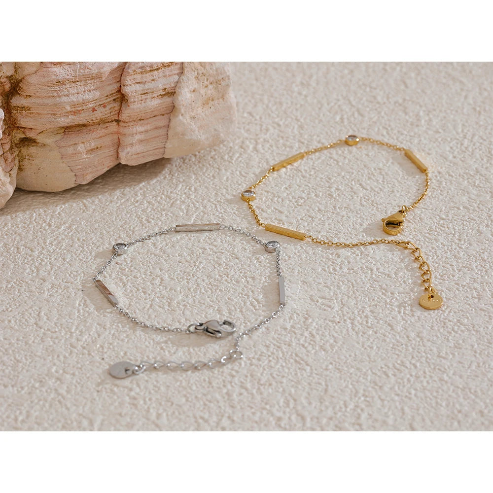 bracelet-acier-inoxydable-chaîne-fine-en-zircone-doré-argent