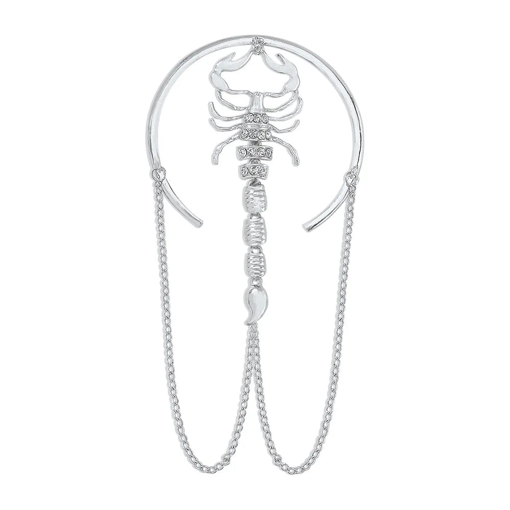 bracelet-de-bras-force-Scorpion-au-bras-argent