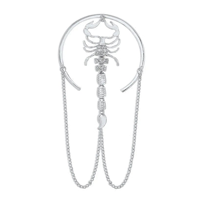 bracelet-de-bras-force-Scorpion-au-bras-argent