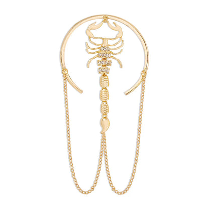 bracelet-de-bras-force-Scorpion-au-bras-doré