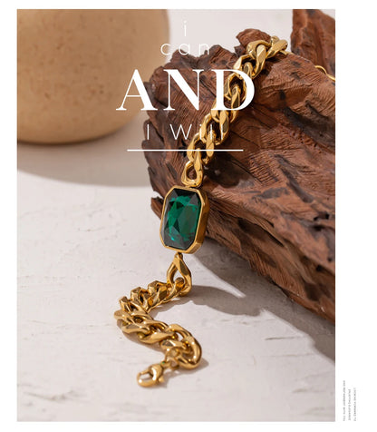 bracelet-doré-femme-vert