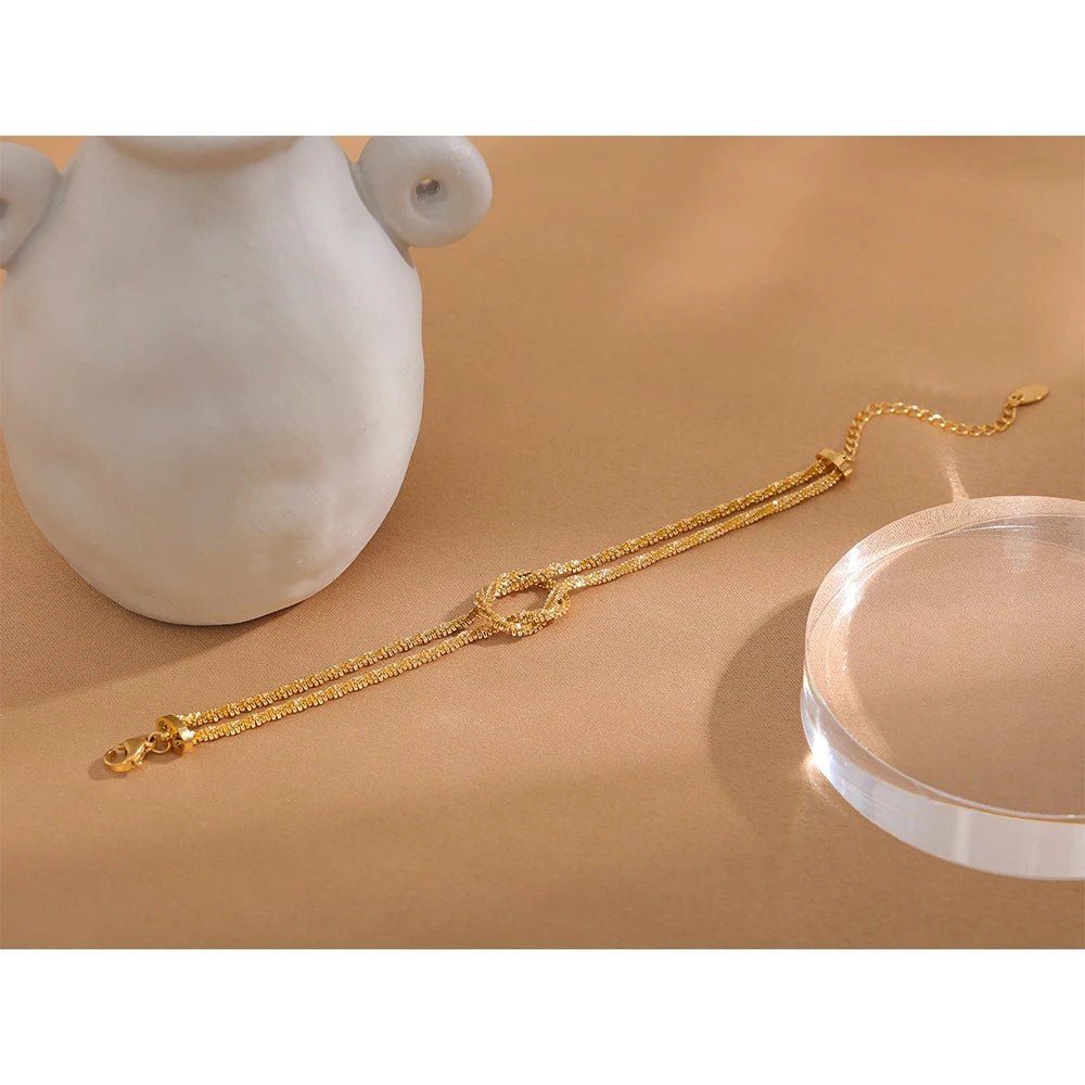 bracelet-dore-noeud-gypsophile