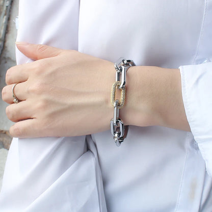 bracelet-en-acier-inoxydable-éclat-audacieux-avec-strass-scintillants-dore-argent