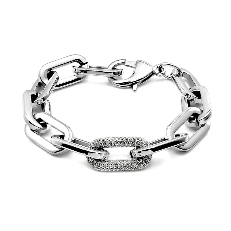 bracelet-en-acier-inoxydable-éclat-avec-strass-scintillants-argent-argent