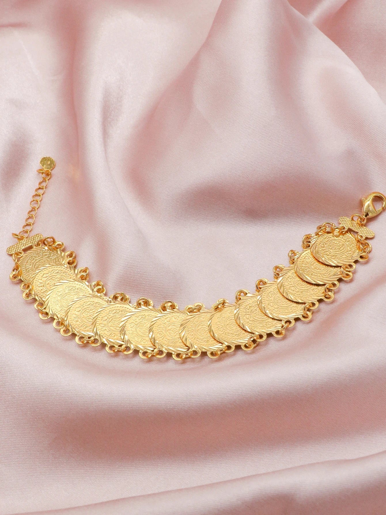 bracelet-en-cuivre-Pièce-de-monnaie-Vintage-de-Dubaï-or