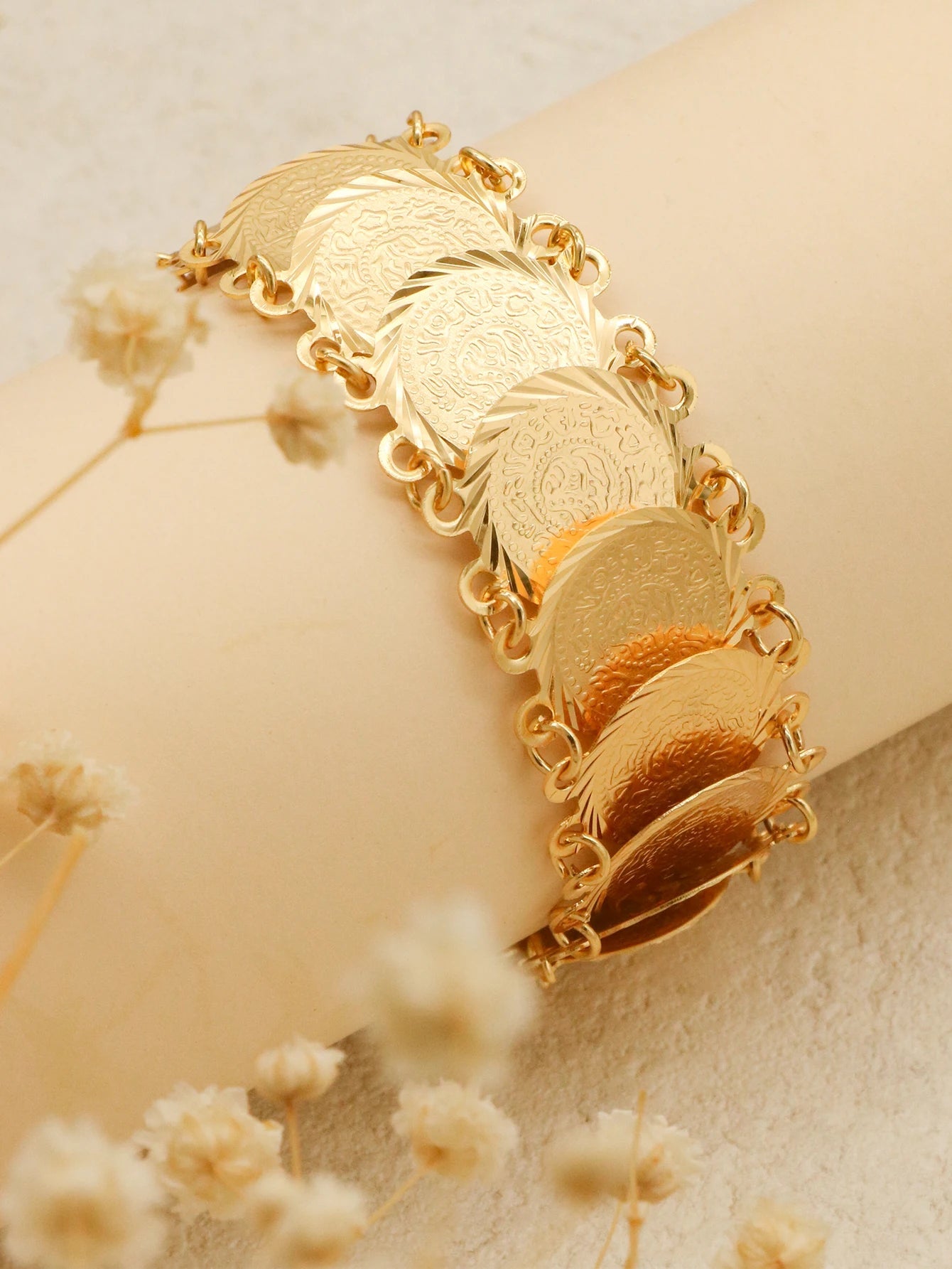 bracelet-en-cuivre-Pièce-de-monnaie-Vintage-de-Dubaï