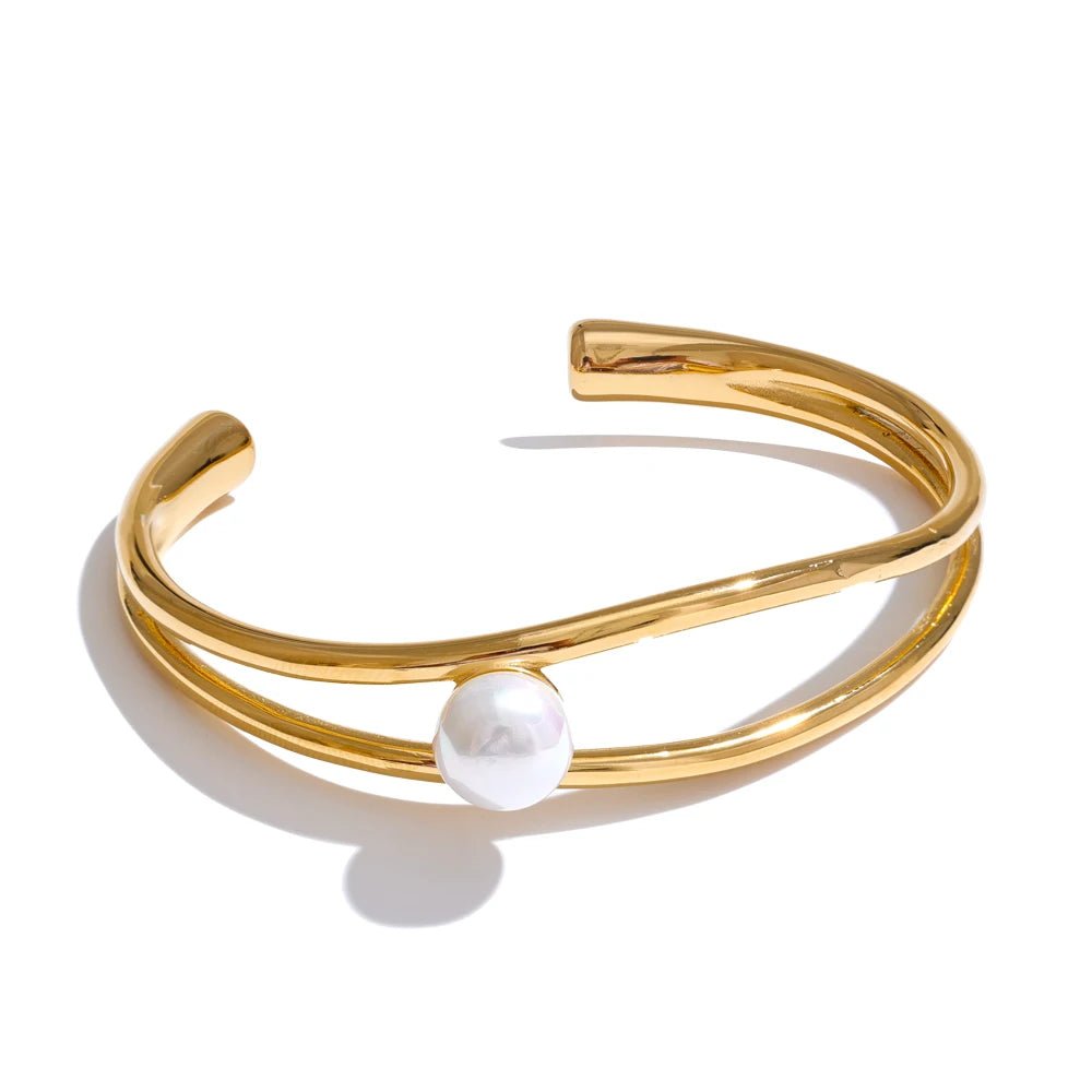 bracelet-en-jonc-perle-minimalisme-elegant-femme-doré