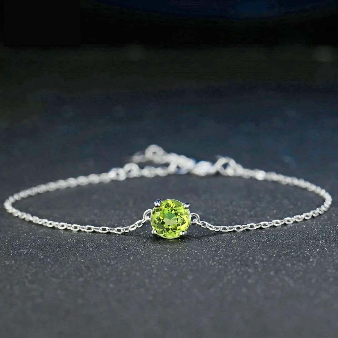 bracelet-femme-argent-elégance-naturelle-en-péridot