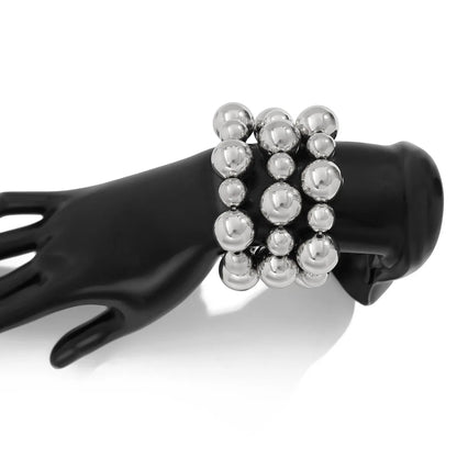 bracelet-femme-en-perle-lot-punk-argent