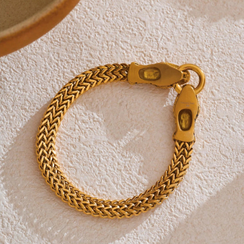 le bracelet tendance femme la mode de cette année en acier de haute qualité design serpent