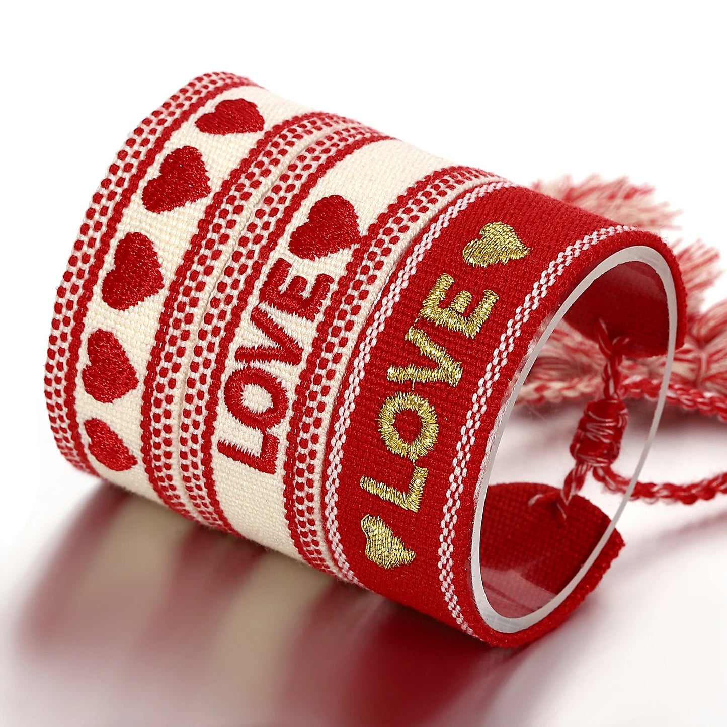 bracelet-tissé-trois-loves-rouge-cordon