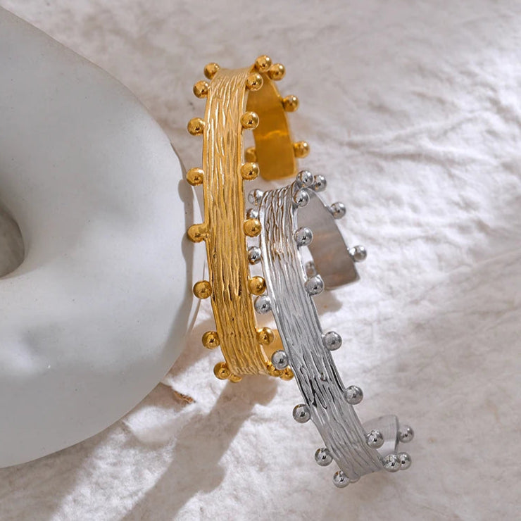 cadeau bracelet pour le mamans en acier plaqué en or doré