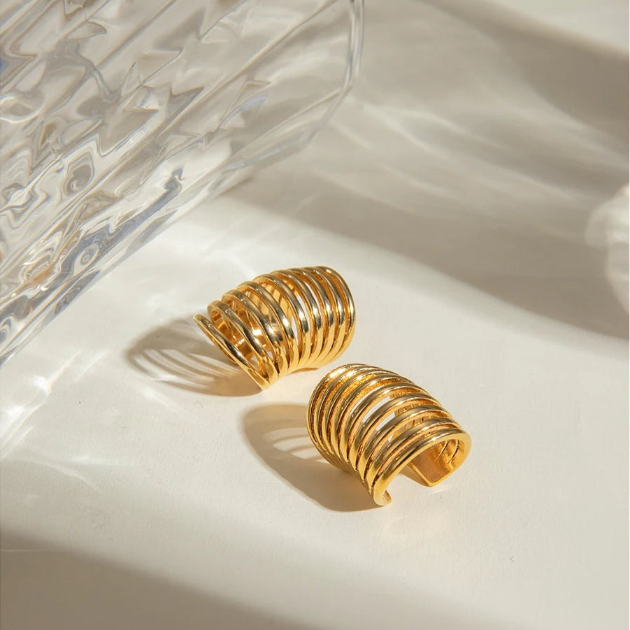 ear cuff acier inoxydable poli style parisien de haute qualité d'acier ioxydable