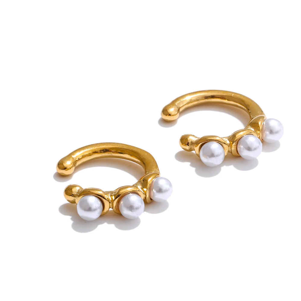 ear cuff doré étanche au design raffiné pour femmes modernes 