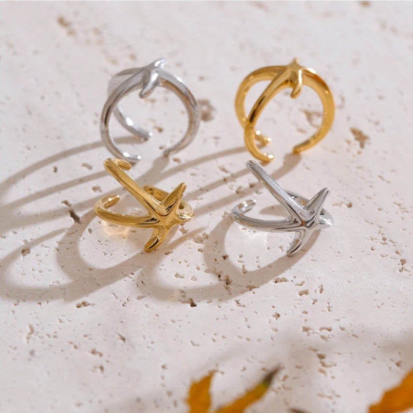 ear cuff étoile de mer tendance et lumineux 