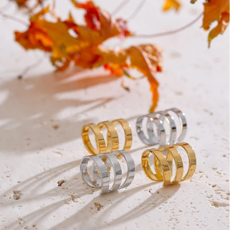 Ear cuff géométrique pour une touche architecturale 