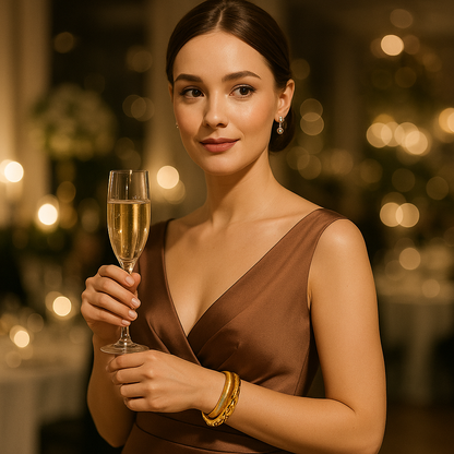 femme porte ce bracelet femme tendance dans une soirée